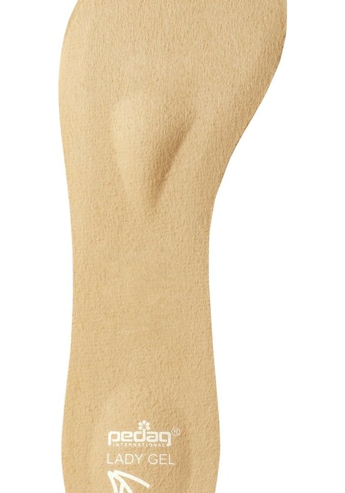 Pedag Lady Gel Ultra Thin Gel Insoles for High Heels & Pumps - Size Small (US 5-7 / EU 35-37) - Tan - Image 2